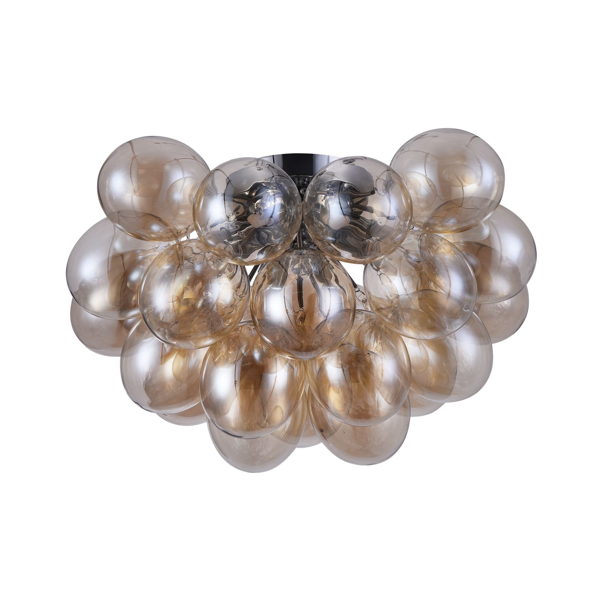 Plafonnier Balbo 8 en métal et verre au design contemporain par Maytoni