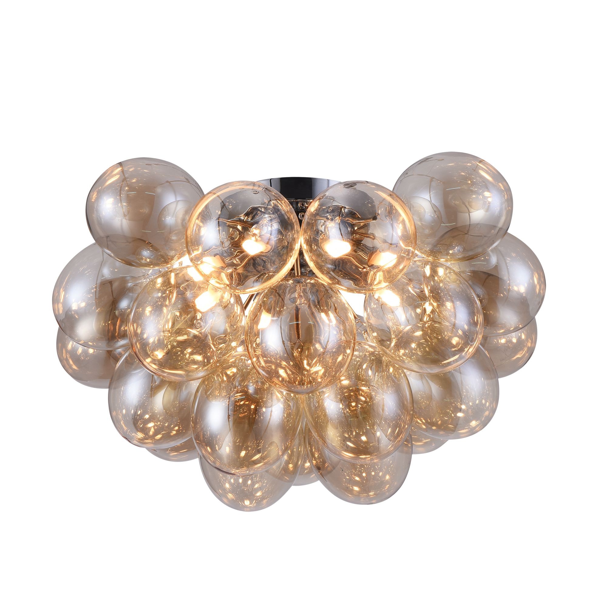 Plafonnier Balbo 8 en métal et verre au design contemporain par Maytoni
