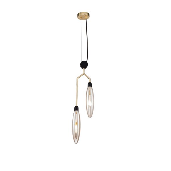 Suspension double Ventura en métal au design contemporain par Maytoni