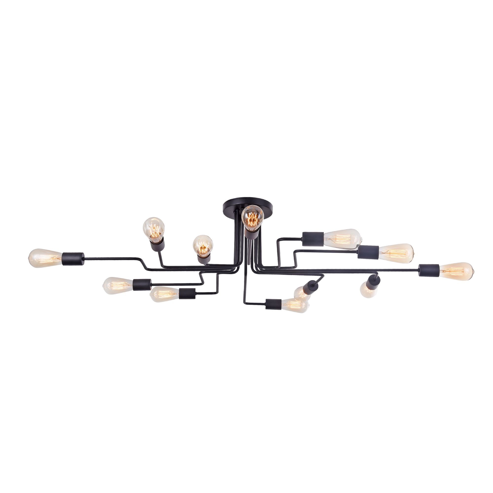 Plafonnier Gilbert 12 en métal au design industriel par Maytoni