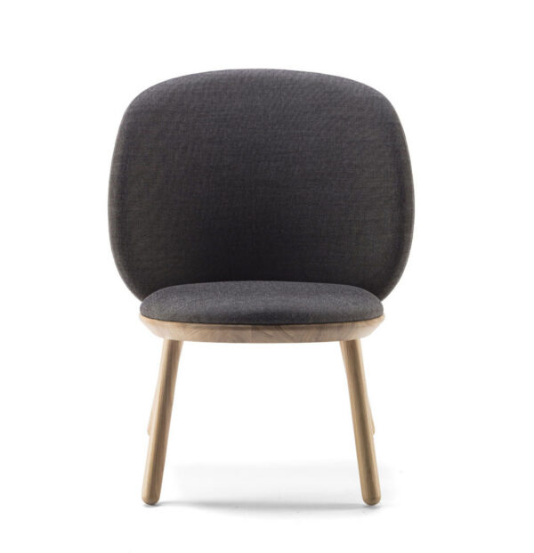 Fauteuil Naïve Low Chair en Tissu laine Kvadrat™ au design scandinave par etc.etc. x Emko