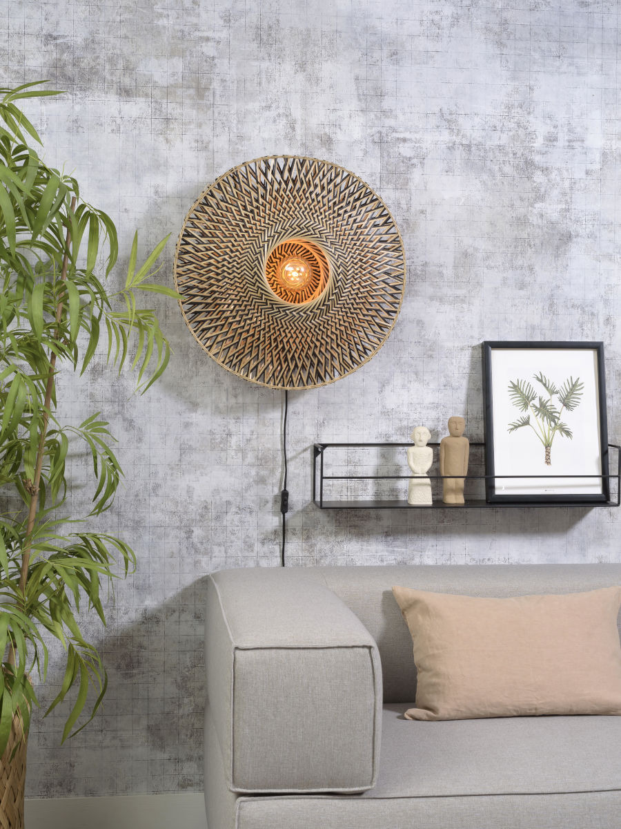 Applique Bali Ø60 cm en Bambou naturel au design naturel par Good & Mojo Applique Bali Ø60 cm en Bambou naturel au design naturel par Good & Mojo