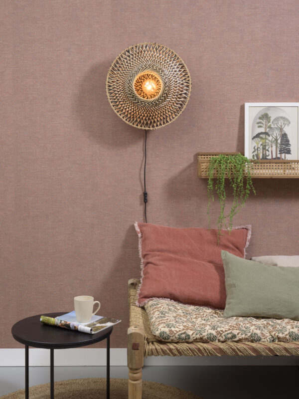 Applique Bali Ø44 cm en Bambou naturel au design naturel par Good & Mojo