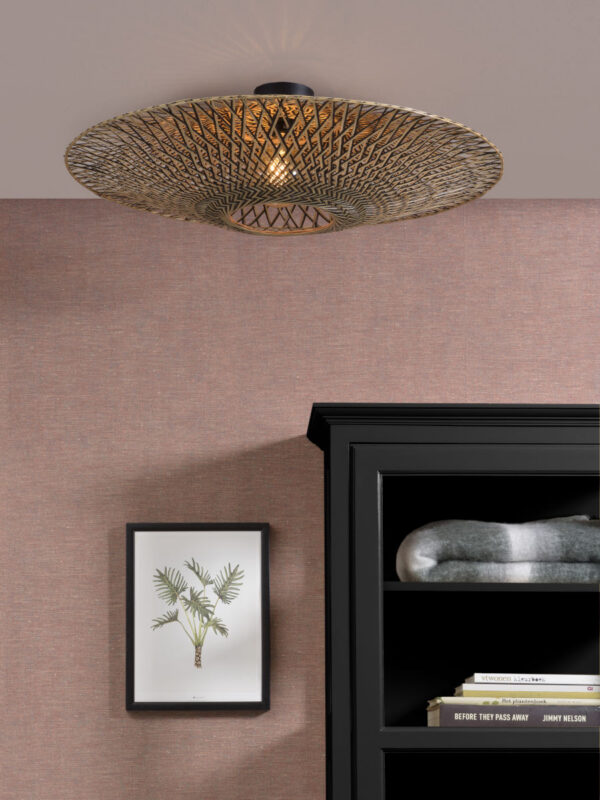 Plafonnier Bali Ø87 cm en Bambou naturel au design naturel par Good & Mojo