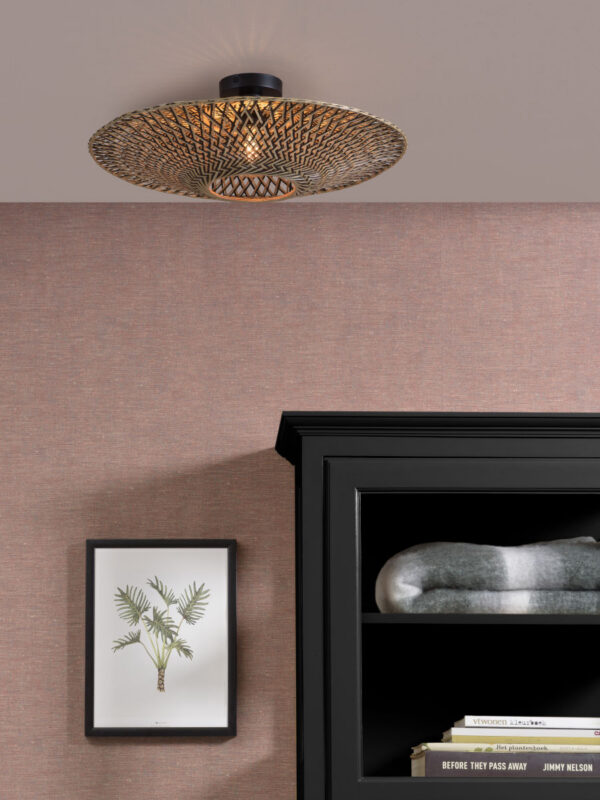 Plafonnier Bali Ø60 cm en Bambou naturel au design naturel par Good & Mojo