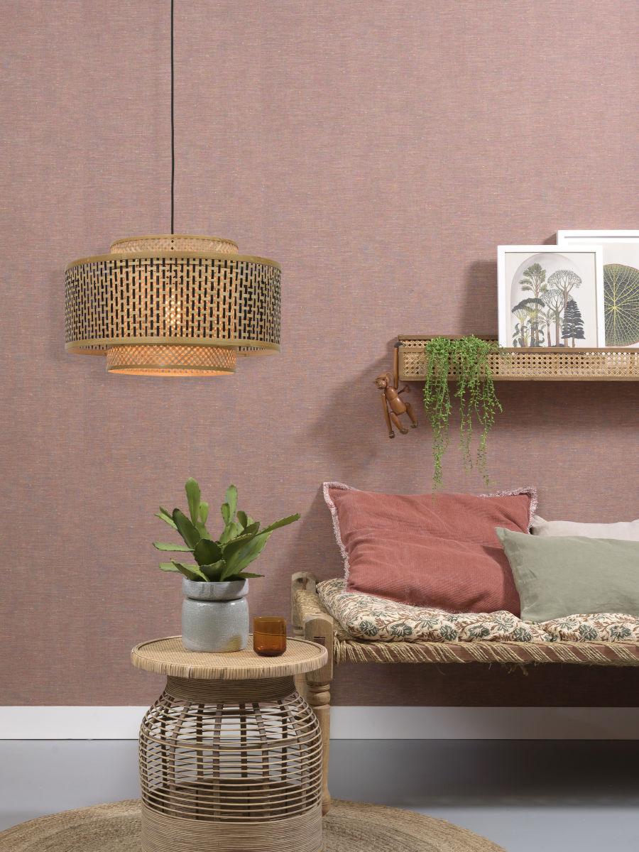Suspension Bhutan Ø50 cm avec abat-jour en Bambou naturel au design naturel par Good & Mojo Suspension Bhutan Ø50 cm avec abat-jour en Bambou naturel au design naturel par Good & Mojo