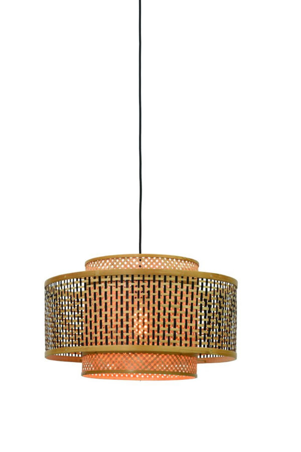 Suspension Bhutan Ø50 cm avec abat-jour en Bambou naturel au design naturel par Good & Mojo