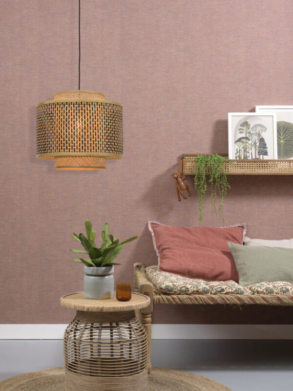 Suspension Bhutan Ø40 cm avec abat-jour en Bambou naturel au design naturel par Good & Mojo