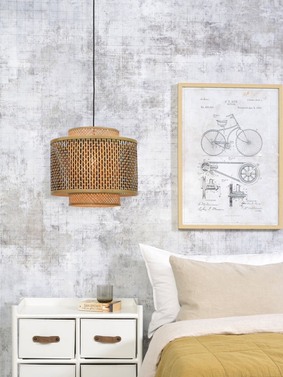 Suspension Bhutan Ø40 cm avec abat-jour en Bambou naturel au design naturel par Good & Mojo Suspension Bhutan Ø40 cm avec abat-jour en Bambou naturel au design naturel par Good & Mojo