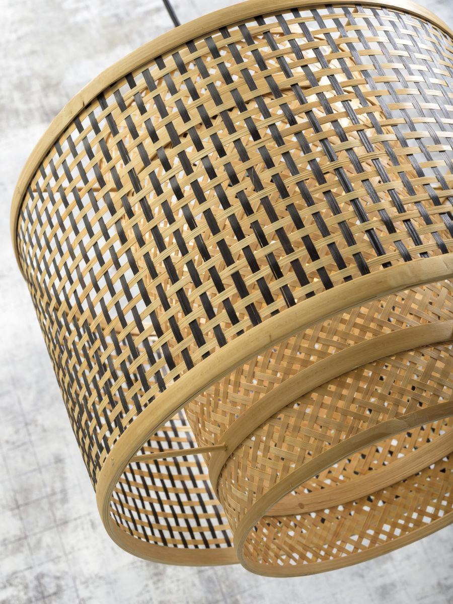Lampadaire Bhutan XL avec abat-jour en Bambou naturel au design naturel par Good & Mojo Lampadaire Bhutan XL avec abat-jour en Bambou naturel au design naturel par Good & Mojo