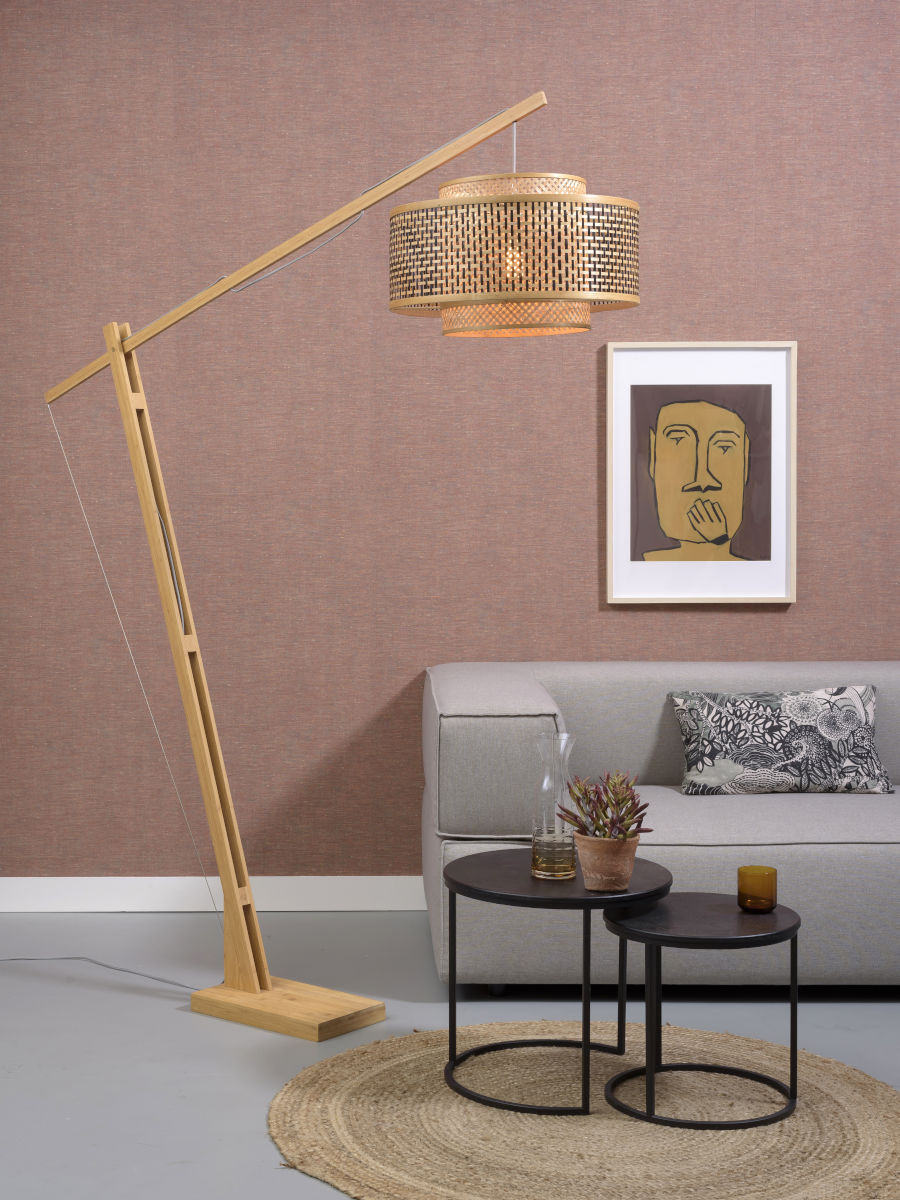 Lampadaire Bhutan XL avec abat-jour en Bambou naturel au design naturel par Good & Mojo Lampadaire Bhutan XL avec abat-jour en Bambou naturel au design naturel par Good & Mojo