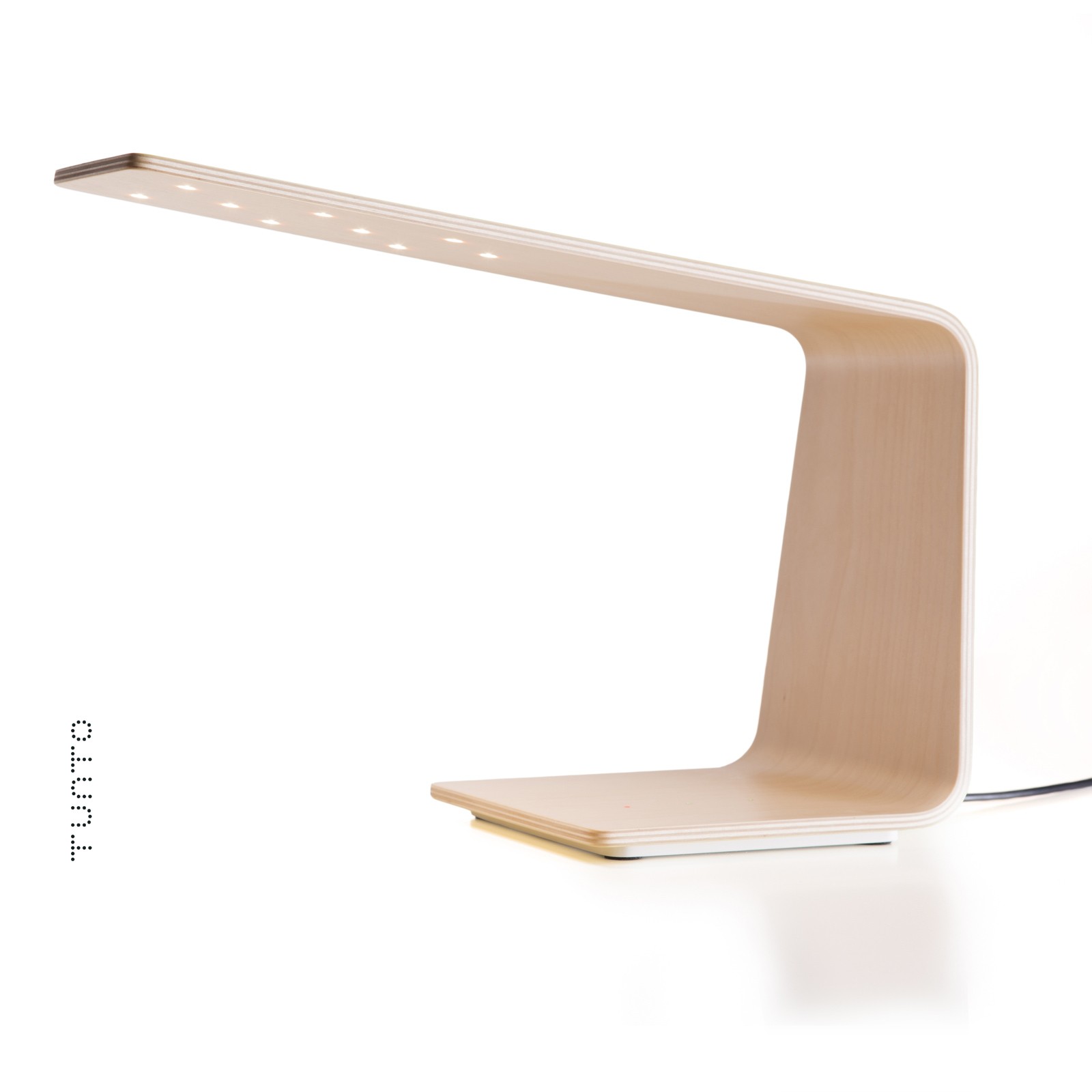 Lampe à poser tactile en bois Led 1 au design scandinave et minimaliste