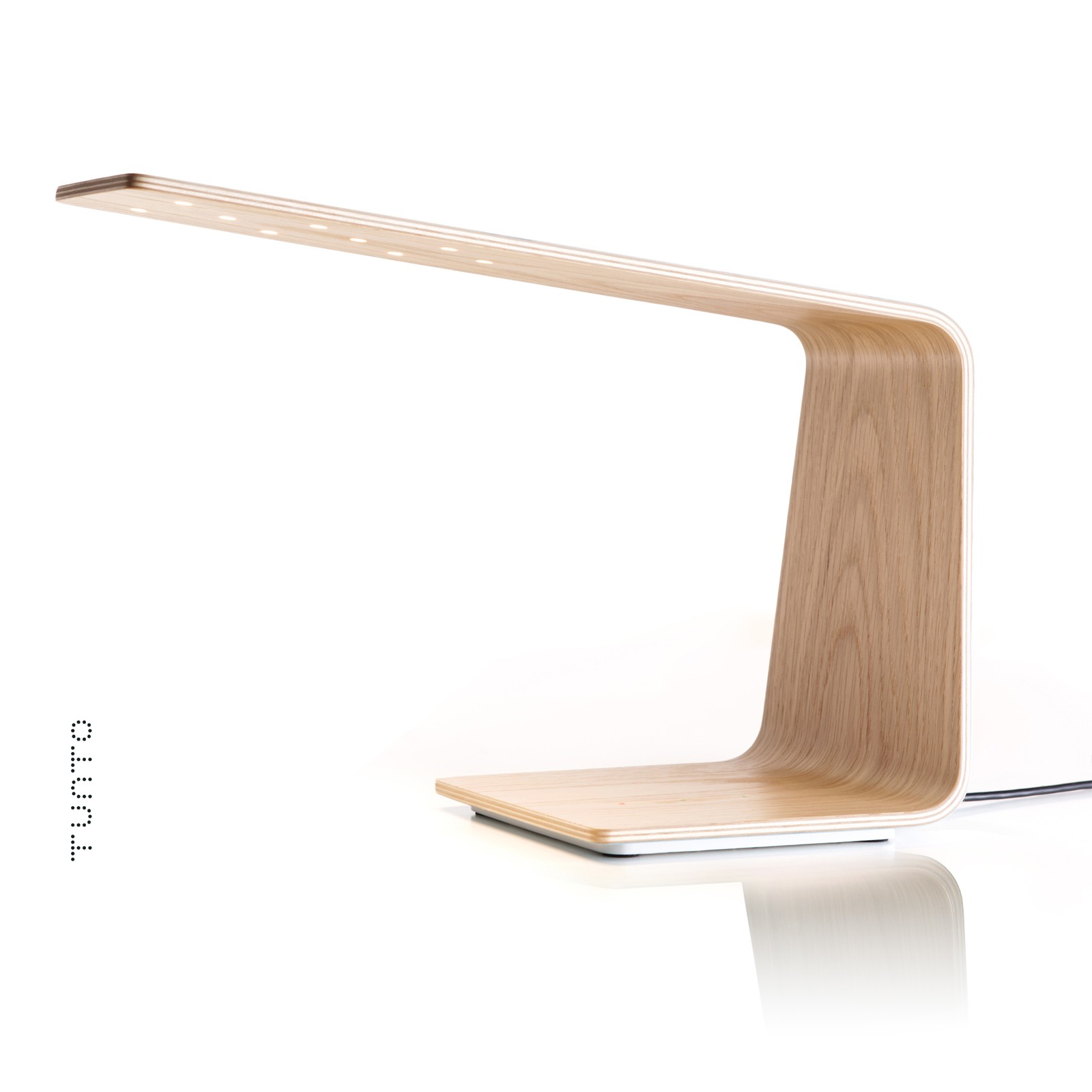 Lampe à poser tactile en bois Led 1 au design scandinave et minimaliste