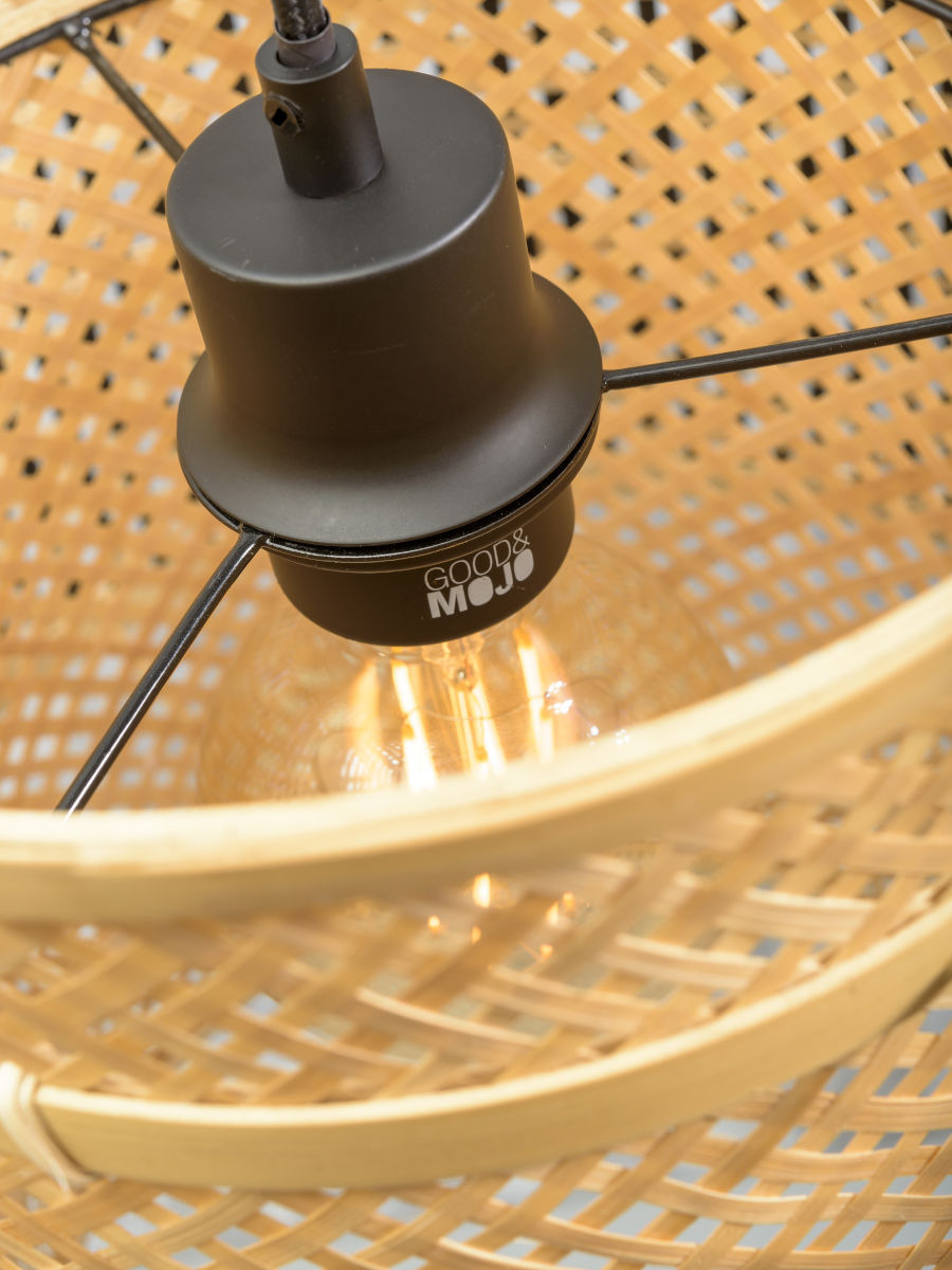 Lampadaire Bhutan avec abat-jour en Bambou naturel au design naturel par Good & Mojo Lampadaire Bhutan avec abat-jour en Bambou naturel au design naturel par Good & Mojo
