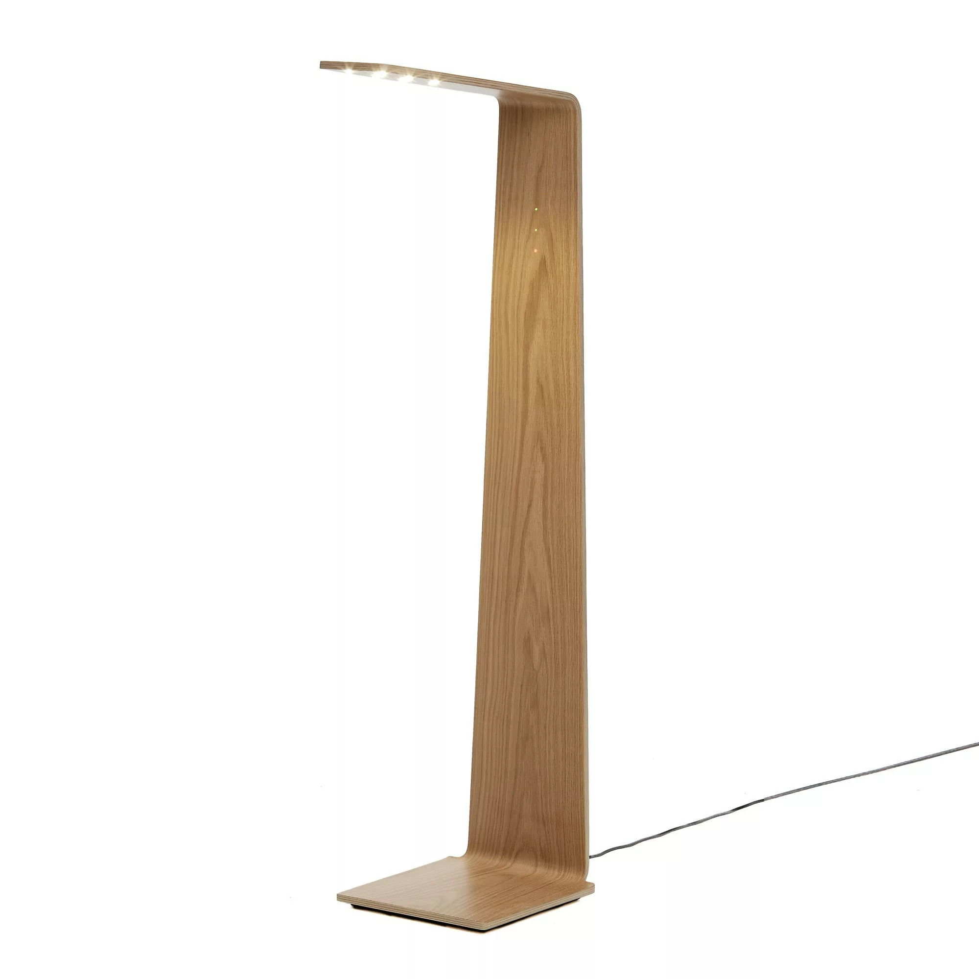 Lampadaire tactile en bois Led 2 au design scandinave et minimaliste