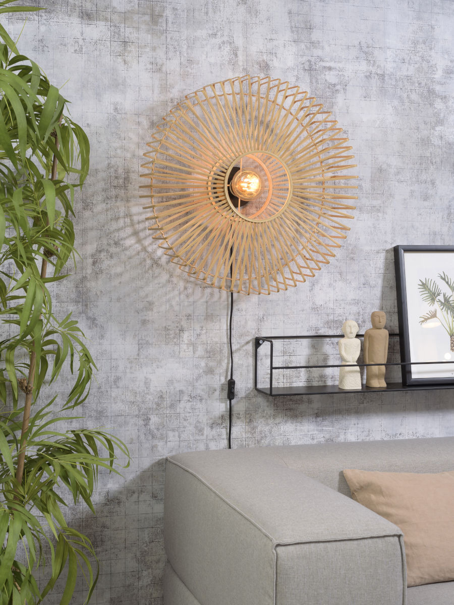 Applique Bromo 2 en Bambou naturel au design naturel par Good & Mojo Applique Bromo 2 en Bambou naturel au design naturel par Good & Mojo