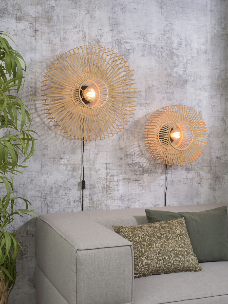 Applique Bromo 2 en Bambou naturel au design naturel par Good & Mojo Applique Bromo 2 en Bambou naturel au design naturel par Good & Mojo