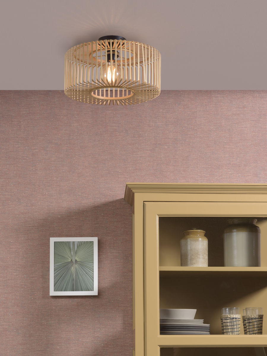 Plafonnier Bromo 2 en Bambou naturel au design naturel par Good & Mojo