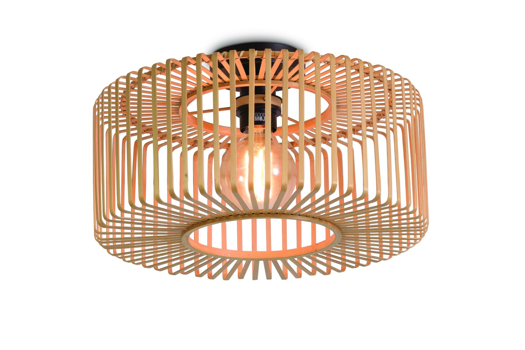 Plafonnier Bromo 2 en Bambou naturel au design naturel par Good & Mojo