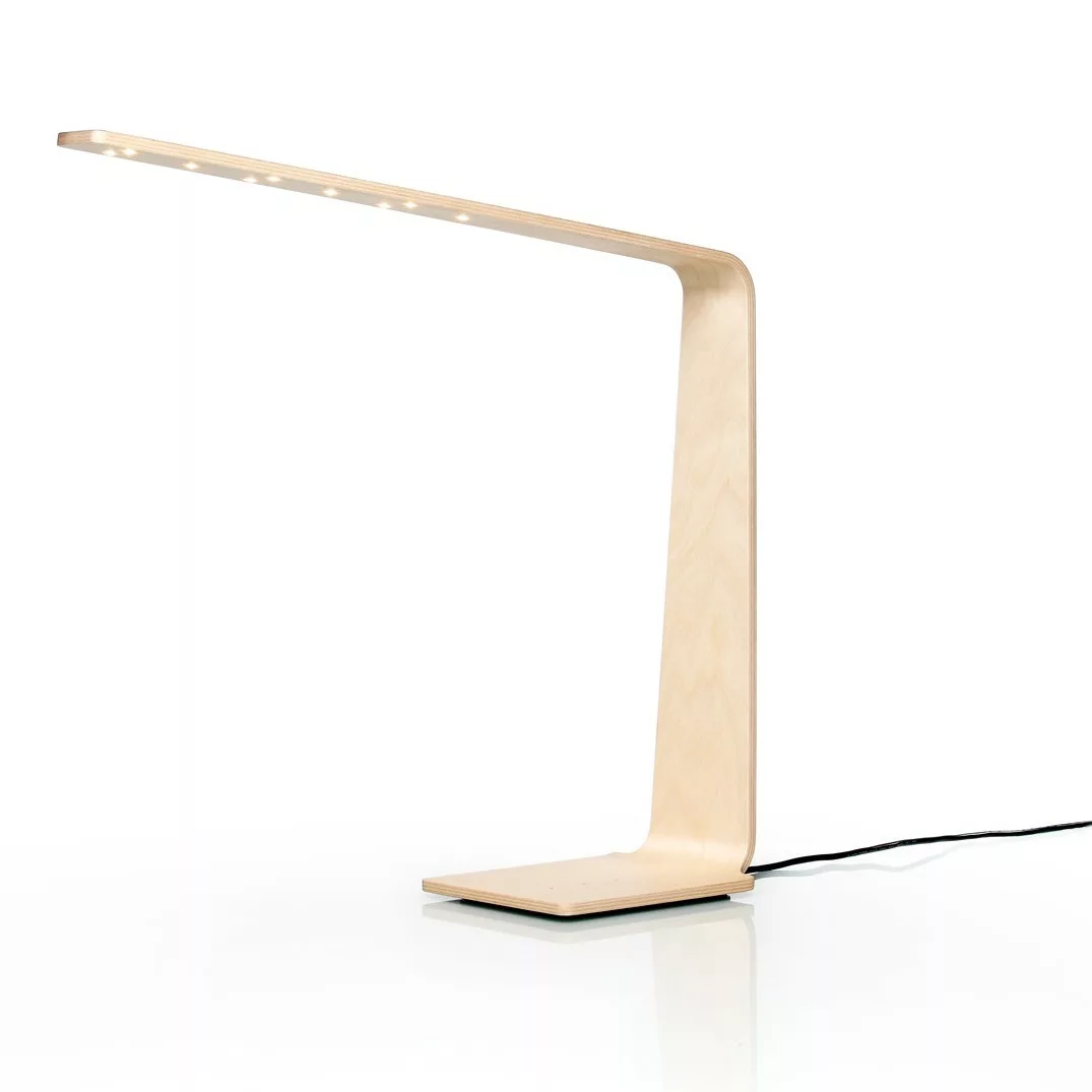 Lampe à poser tactile en bois Led 4 au design scandinave et minimaliste