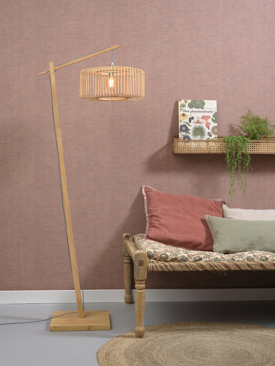 Lampadaire Bromo avec abat-jour en Bambou naturel au design naturel par Good & Mojo Lampadaire Bromo avec abat-jour en Bambou naturel au design naturel par Good & Mojo