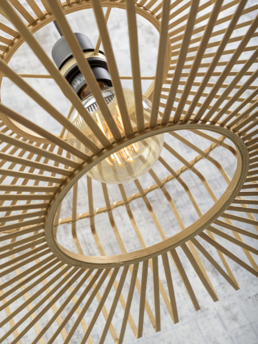 Lampadaire Bromo avec abat-jour en Bambou naturel au design naturel par Good & Mojo Lampadaire Bromo avec abat-jour en Bambou naturel au design naturel par Good & Mojo