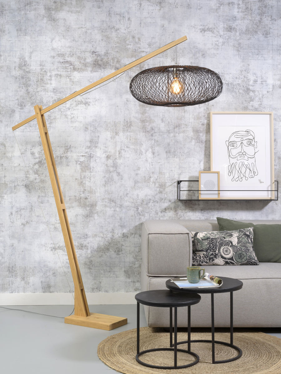Lampadaire Cango XL en Bambou naturel au design naturel par Good & Mojo