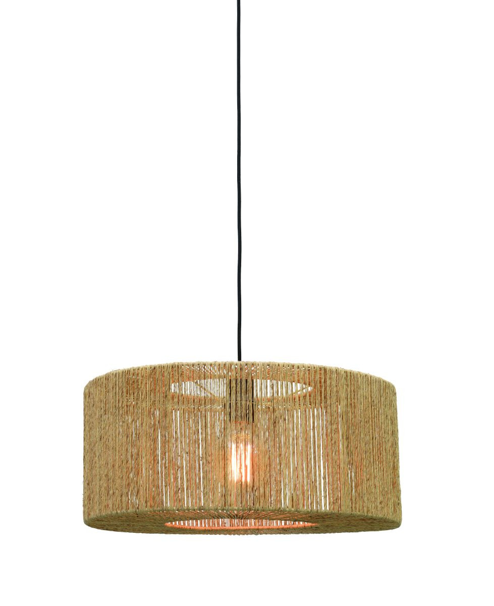 Suspension Iguazu 2 en jute au design naturel par Good & Mojo