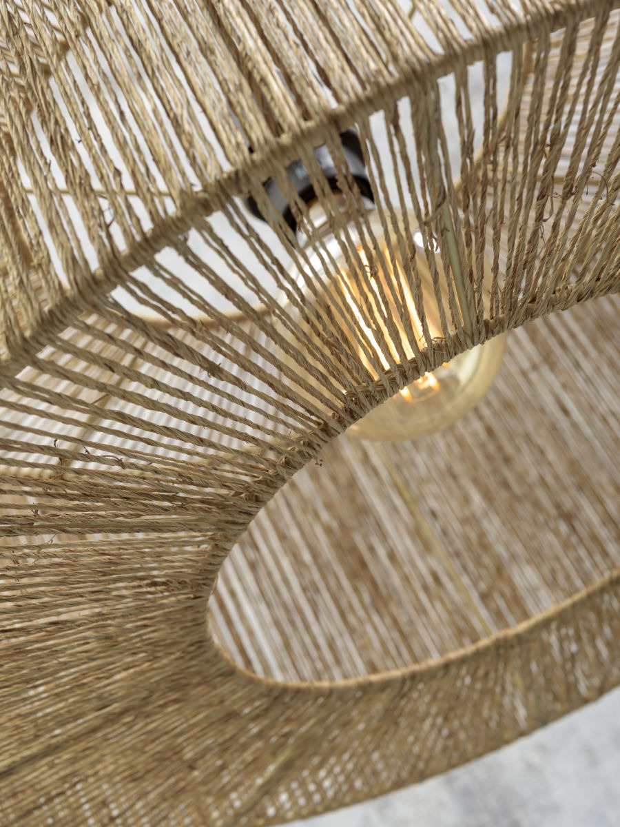 Suspension Iguazu 2 en jute au design naturel par Good & Mojo Suspension Iguazu 2 en jute au design naturel par Good & Mojo
