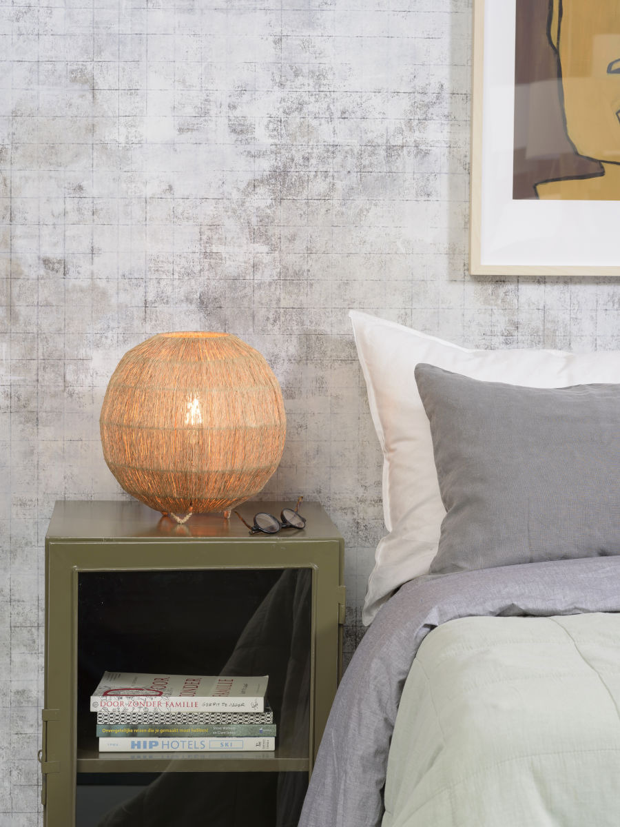 Lampe a poser Iguazu en jute au design naturel par Good & Mojo