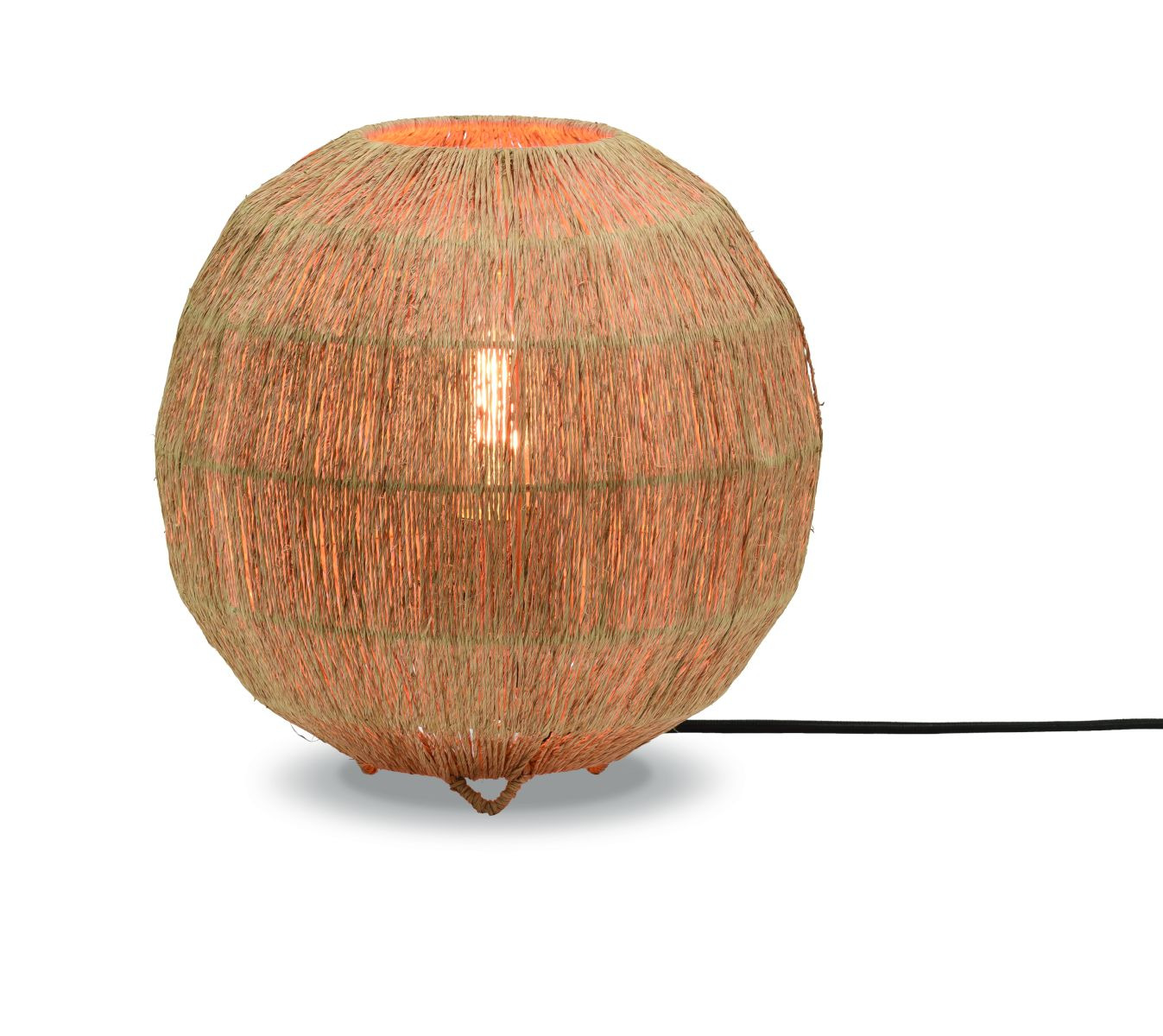 Lampe a poser Iguazu en jute au design naturel par Good & Mojo