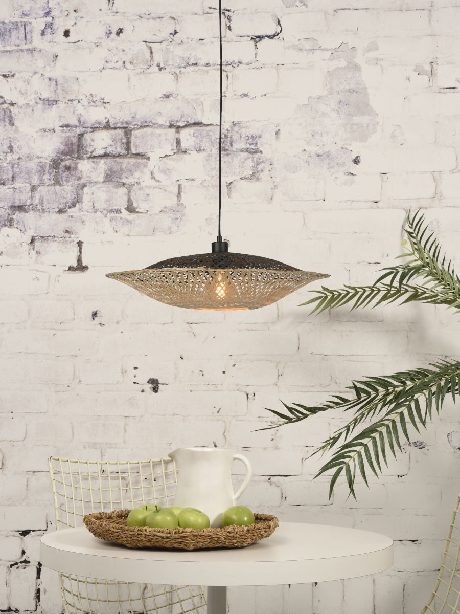 Suspension Kalimantan Flat Ø44cm en Bambou naturel au design naturel par Good & Mojo Suspension Kalimantan Flat Ø44cm en Bambou naturel au design naturel par Good & Mojo