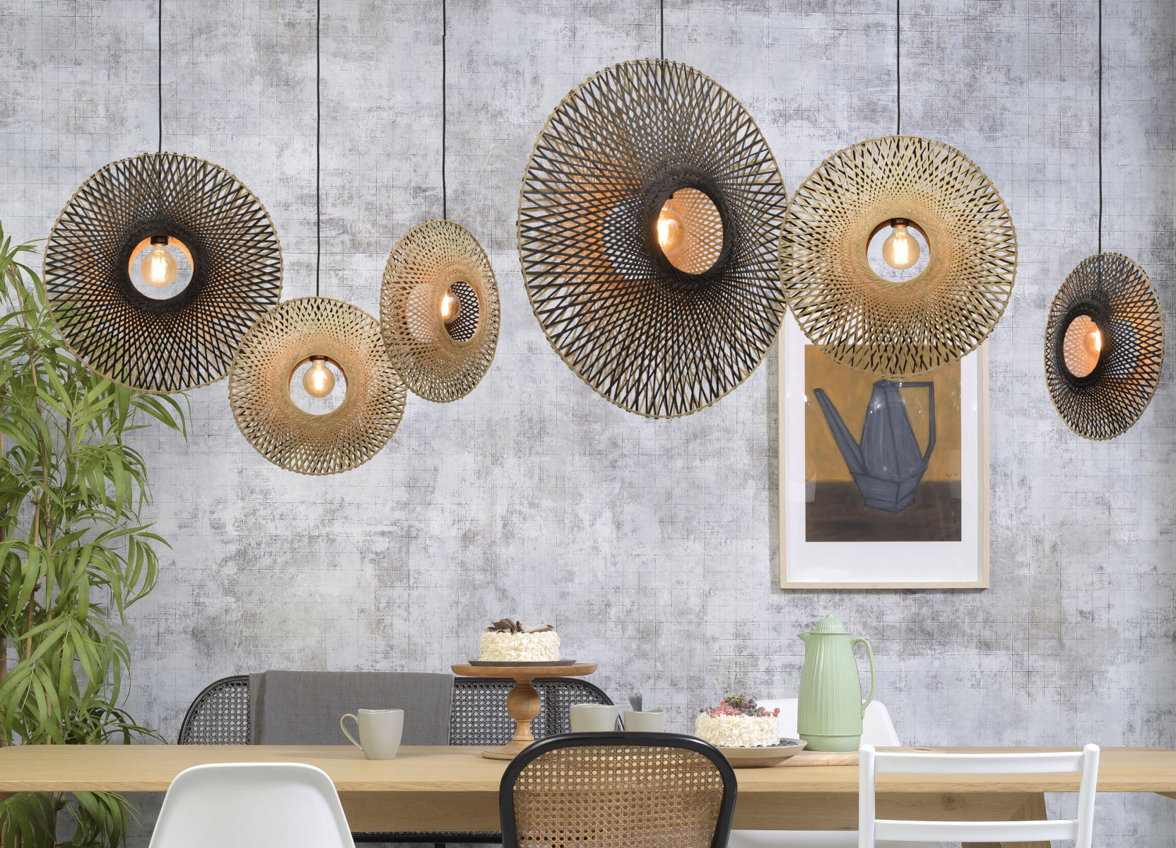 Suspension Kalimantan vertical en Bambou naturel au design naturel par Good & Mojo Suspension Kalimantan vertical en Bambou naturel au design naturel par Good & Mojo