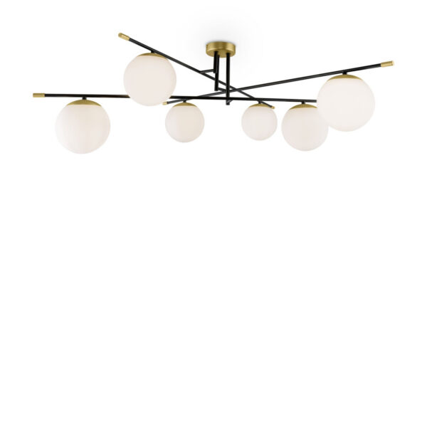 Plafonnier Nostalgia 6 en métal au design vintage par Maytoni