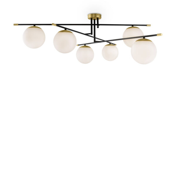 Plafonnier Nostalgia 6 en métal au design vintage par Maytoni