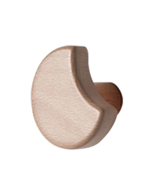 Patère murale en forme de biscuit au design original en bois Patère murale en forme de biscuit au design original en bois