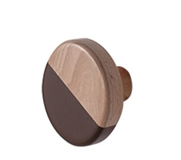 Patère murale en forme de biscuit au design original en bois Patère murale en forme de biscuit au design original en bois