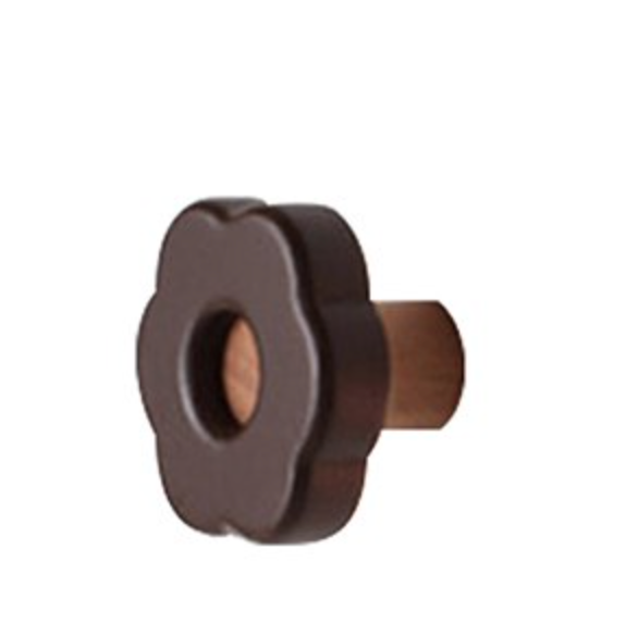 Patère murale en forme de biscuit au design original en bois Patère murale en forme de biscuit au design original en bois