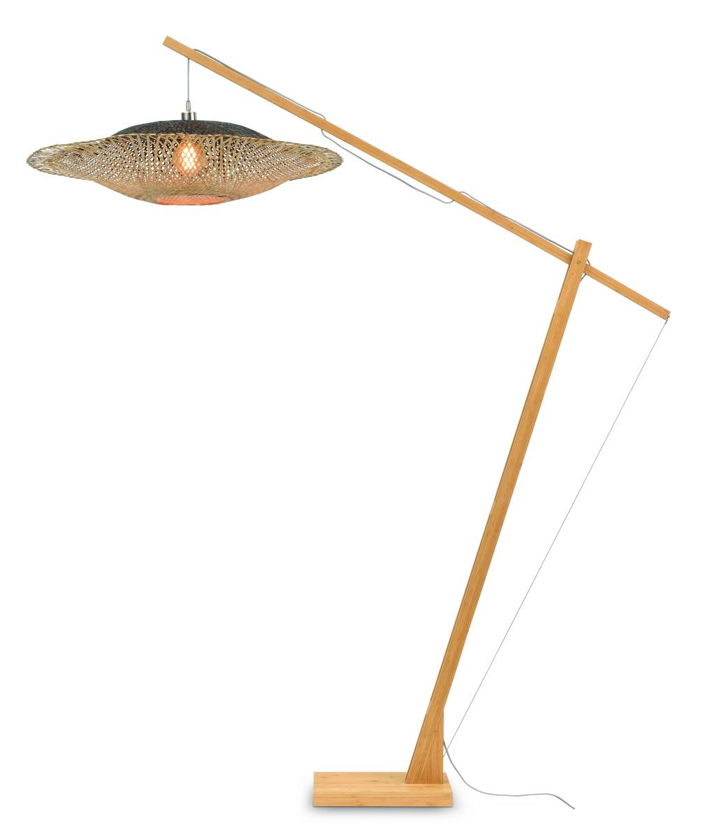 Lampadaire Kalimantan XL avec abat-jour en Bambou naturel au design naturel par Good & Mojo Lampadaire Kalimantan XL avec abat-jour en Bambou naturel au design naturel par Good & Mojo