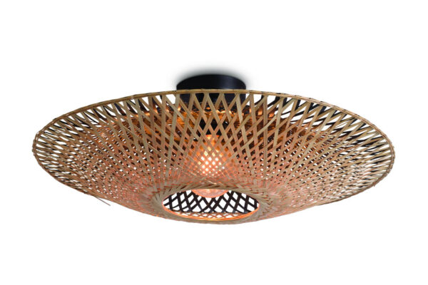 Plafonnier Kalimantan en Bambou naturel au design naturel par Good & Mojo