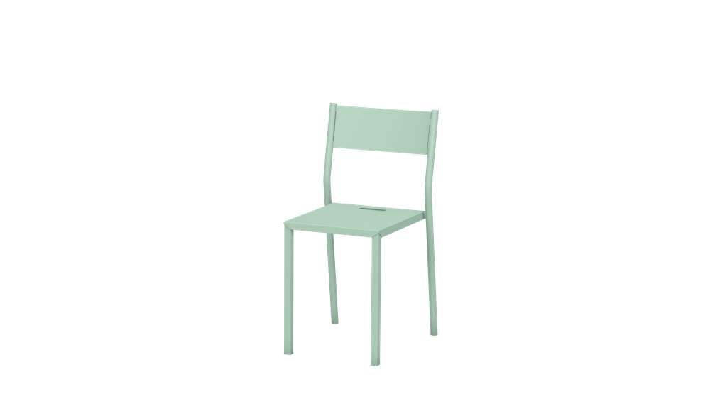 Chaise Take en acier par Luc Jozancy x Matière grise Chaise Take en acier par Luc Jozancy x Matière grise
