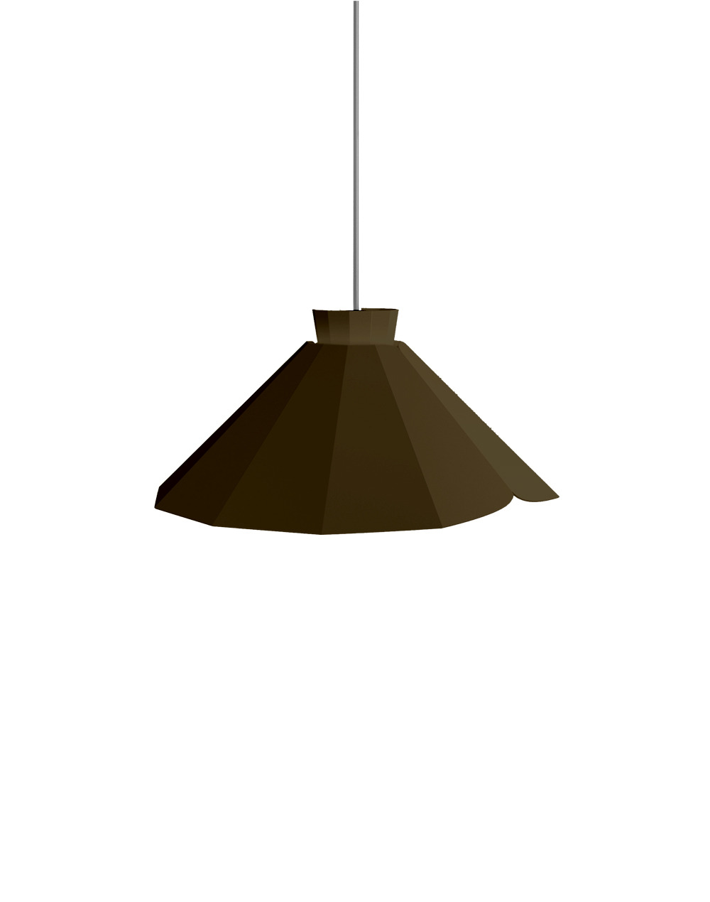 Suspension Ankara en acier avec assise en chêne par Constance Guisset x Matière grise Suspension Ankara en acier avec assise en chêne par Constance Guisset x Matière grise