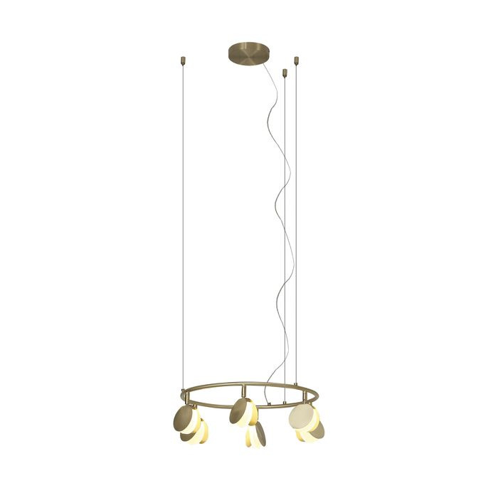 Suspension Shell en métal au style contemporain par Polina KUZURMAN x Mantra