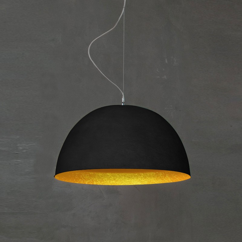Suspension contemporaine H2o Noir Ø46cm moderne et élégante Suspension contemporaine H2o lavagna et tableau noir personnalisable