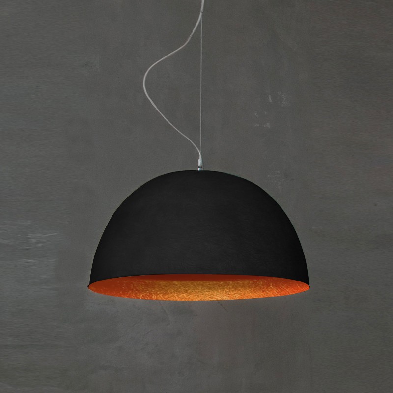 Suspension contemporaine H2o Noir Ø46cm moderne et élégante Suspension contemporaine H2o lavagna et tableau noir personnalisable