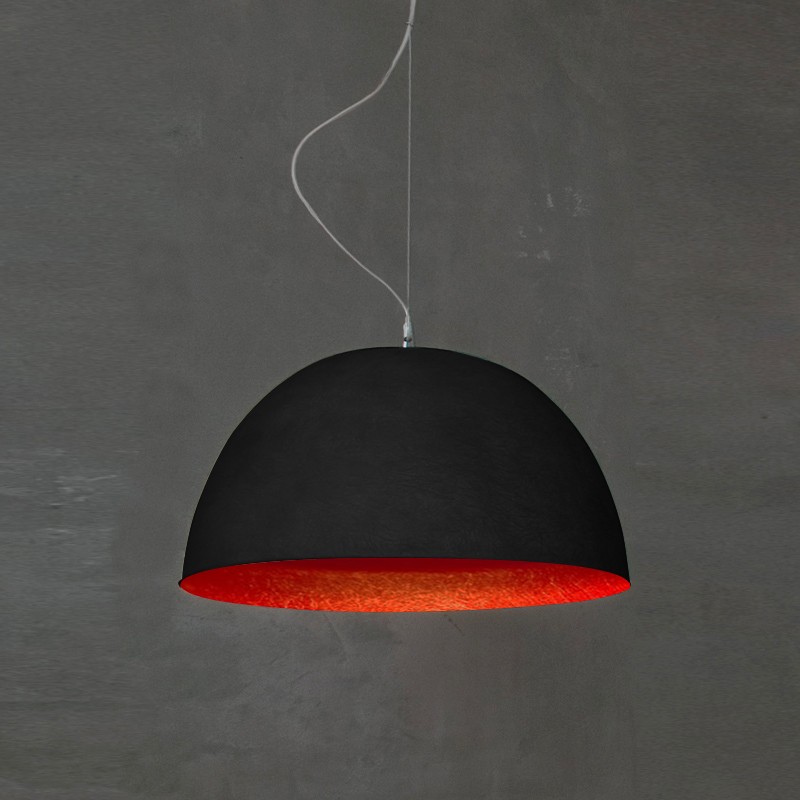 Suspension contemporaine H2o Noir Ø46cm moderne et élégante Suspension contemporaine H2o lavagna et tableau noir personnalisable