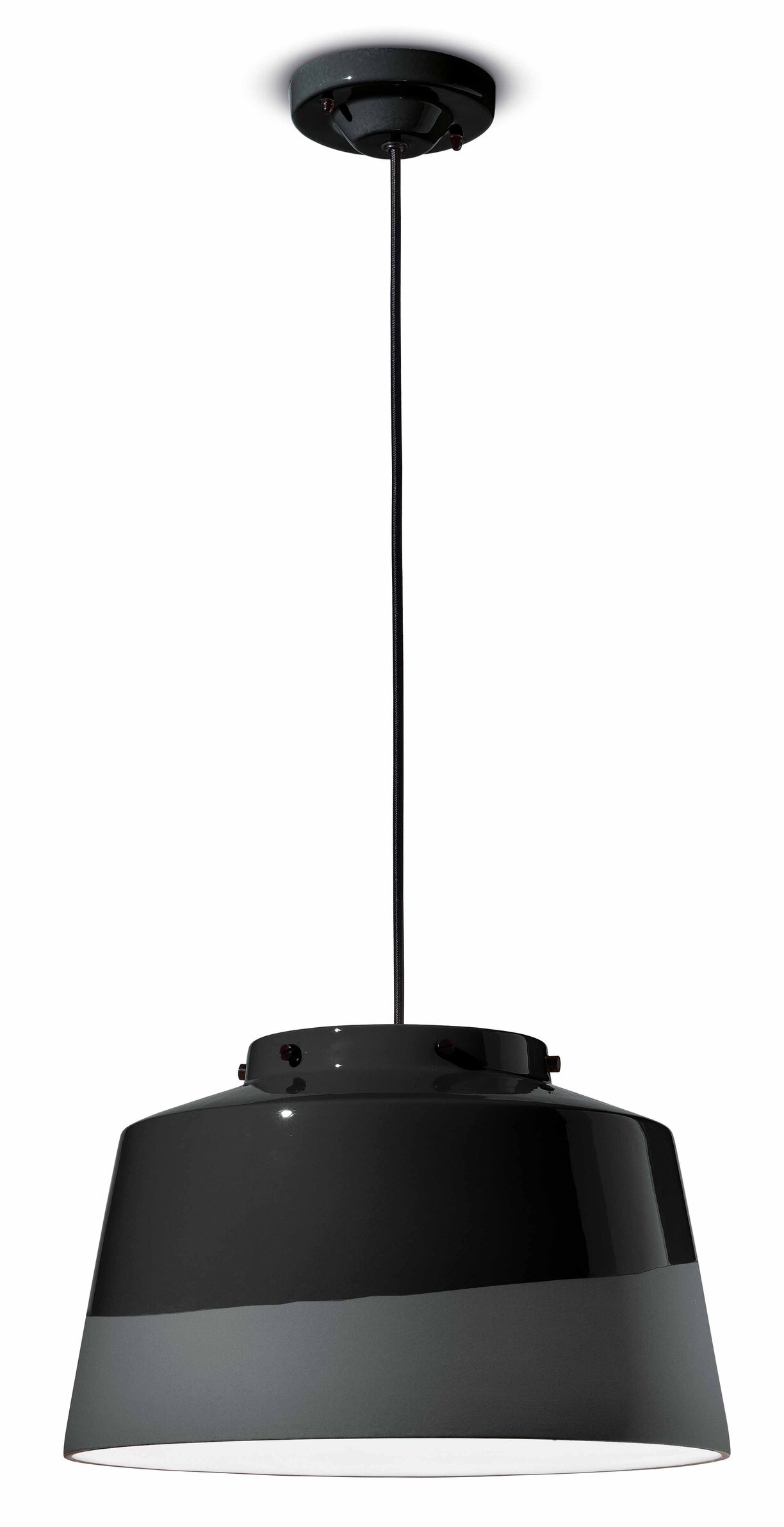 Suspension QUINDIM Decò en céramique Ø40 cm mate et brillante en 3 coloris par Ferroluce