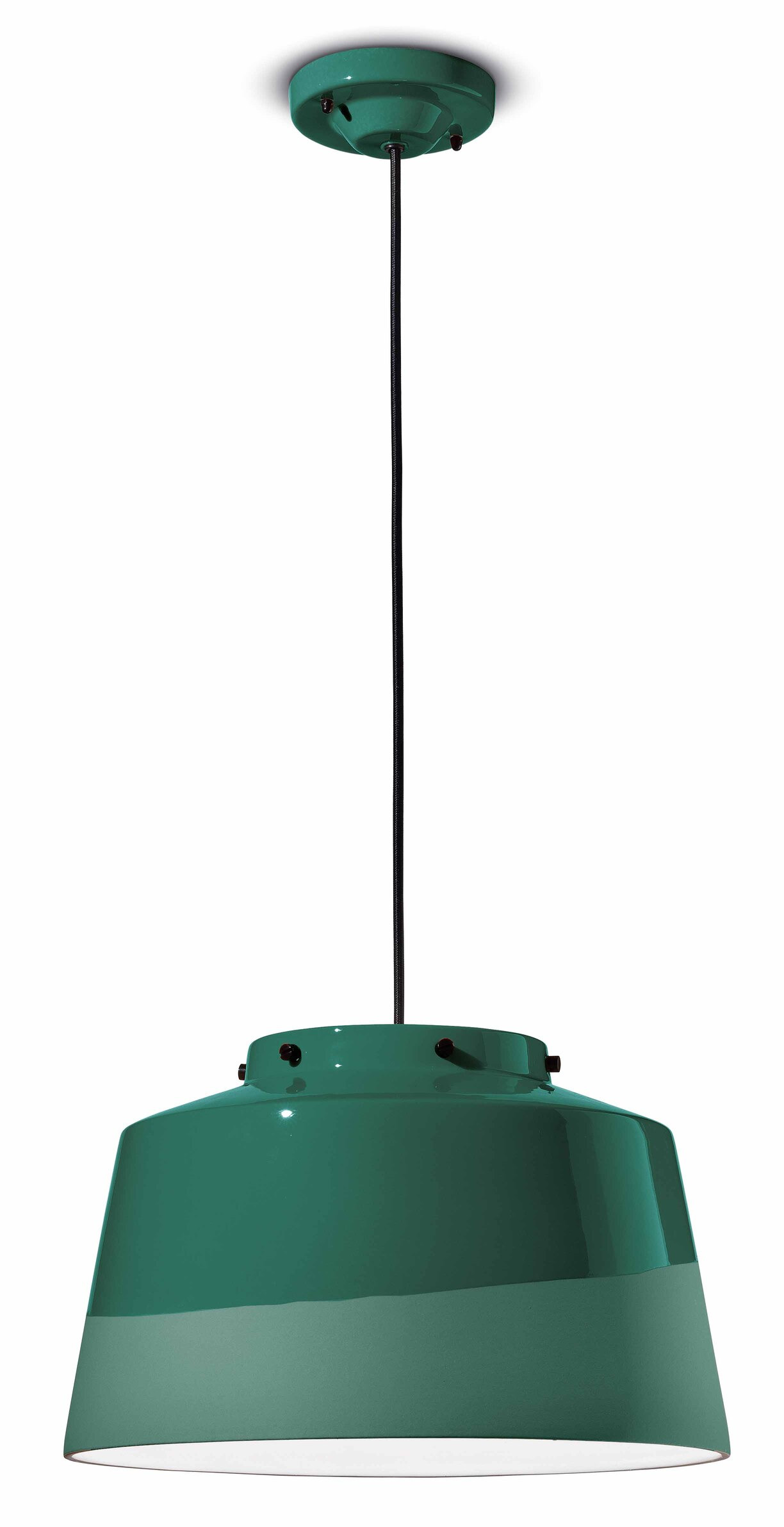 Suspension QUINDIM Decò en céramique Ø40 cm mate et brillante en 3 coloris par Ferroluce Suspension QUINDIM Decò en céramique Ø40 cm mate et brillante en 3 coloris par Ferroluce