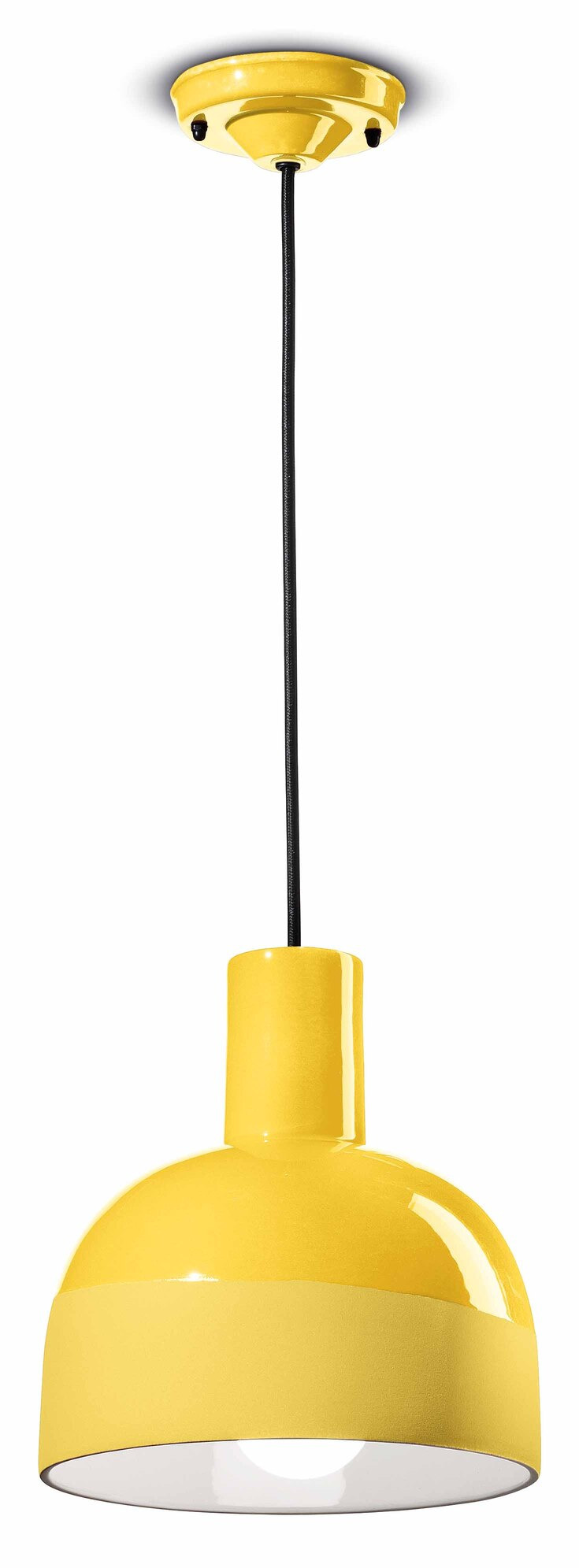 Suspension CAXIXI en céramique au design rétro déclinée sous 8 coloris vibrants par Ferroluce