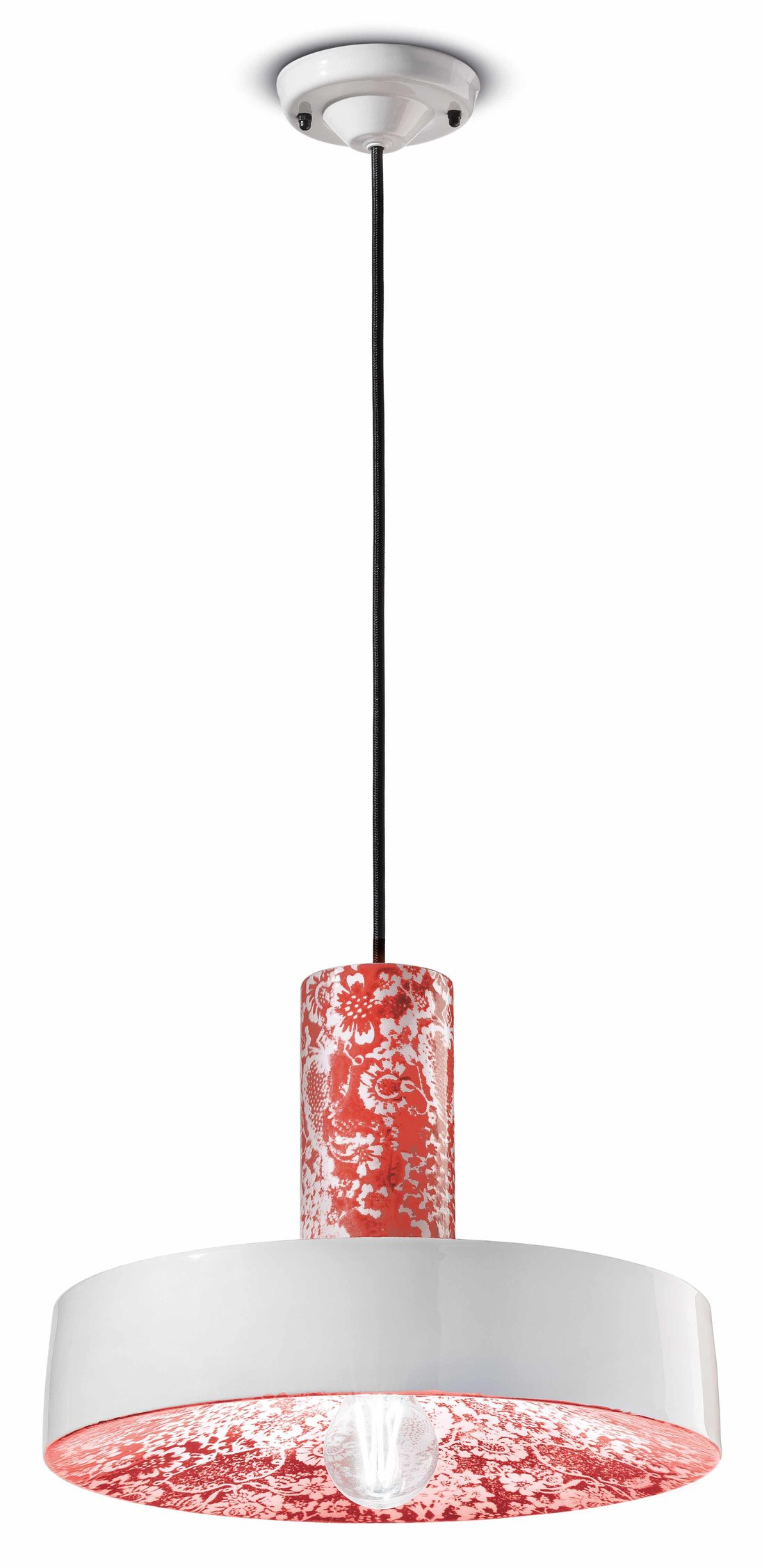 Suspension PI en céramique contemporaine en 6 coloris par Ferroluce